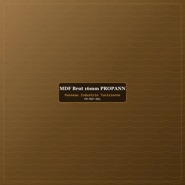 MDF Brut 16mm PROPANN
